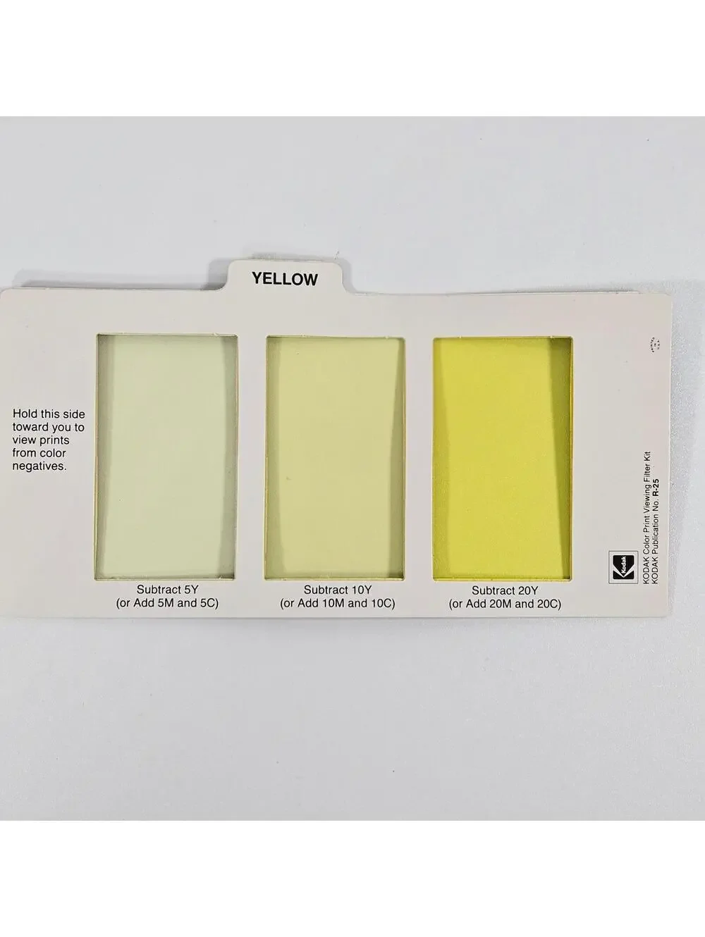 Vintage Kodak Color Print Viewing Filter Kit R-25 Darkroom Photo Filters